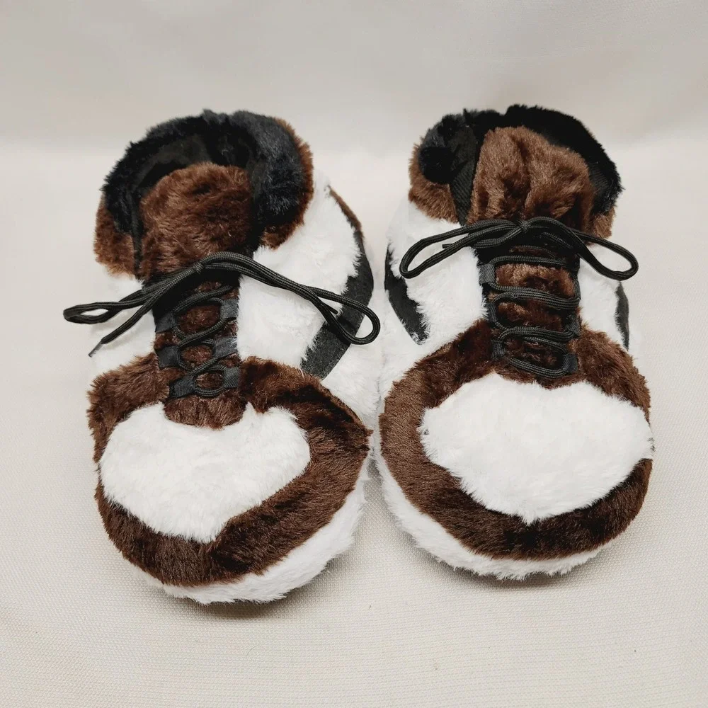 Nike‎ Air Jordan 1 Mocha Style Comfy Unisex Plush Slippers One Size Fits Most